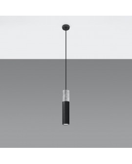 Lampa wisząca BORGIO 1 czarny Sollux SL.0650