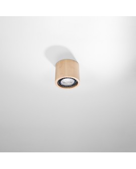 Plafon BASIC 1 naturalne drewno Sollux SL.0913