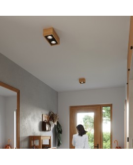 Plafon QUATRO 1 naturalne drewno Sollux SL.0915