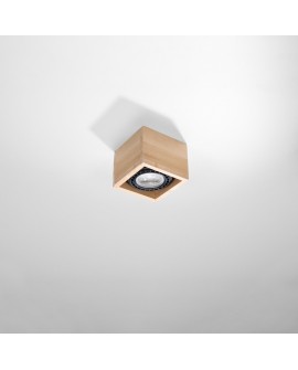 Plafon QUATRO 1 naturalne drewno Sollux SL.0915