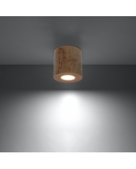 Plafon ORBIS naturalne drewno Sollux SL.0492