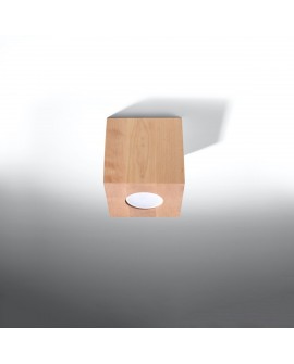 Plafon QUAD naturalne drewno Sollux SL.0493