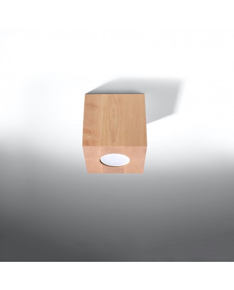 Plafon QUAD naturalne drewno Sollux SL.0493