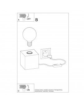 Lampa biurkowa ARIZ naturalne drewno Sollux SL.0677