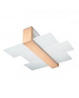 Plafon FENIKS 2 naturalne drewno Sollux SL.0076