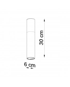 Plafon PABLO czarny Sollux SL.0635