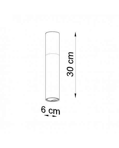Plafon PABLO czarny Sollux SL.0635