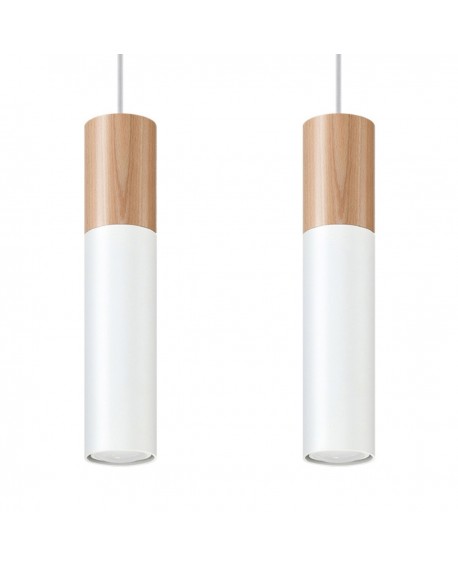 Lampa wisząca PABLO 2 biała Sollux SL.0629