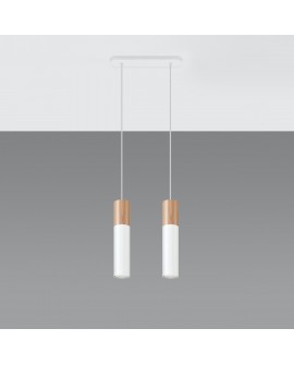 Lampa wisząca PABLO 2 biała Sollux SL.0629