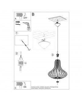 Lampa wisząca ELZA Sollux SL.0641