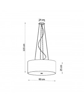Żyrandol OTTO 60 czarny Sollux SL.0788