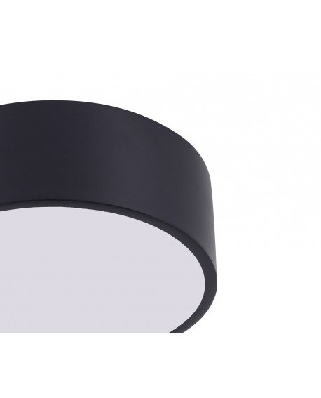 NOWOCZESNA LAMPA SUFITOWA PLAFON CZARNY ORBO D23 LUMINA DECO