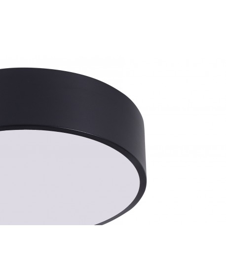 NOWOCZESNA LAMPA SUFITOWA PLAFON CZARNY ORBO D30 LUMINA DECO
