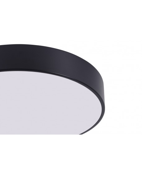 NOWOCZESNA LAMPA SUFITOWA PLAFON CZARNY ORBO D50 LUMINA DECO