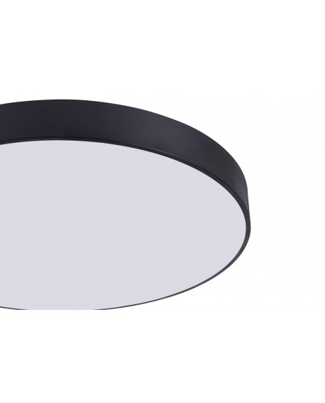 NOWOCZESNA LAMPA SUFITOWA PLAFON CZARNY ORBO D78 LUMINA DECO