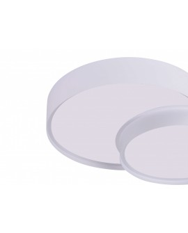 NOWOCZESNA LAMPA SUFITOWA PLAFON BIAŁY ORBO DUO D40 LUMINA DECO