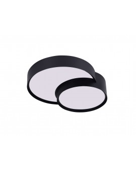 NOWOCZESNA LAMPA SUFITOWA PLAFON CZARNY ORBO DUO D40 LUMINA DECO