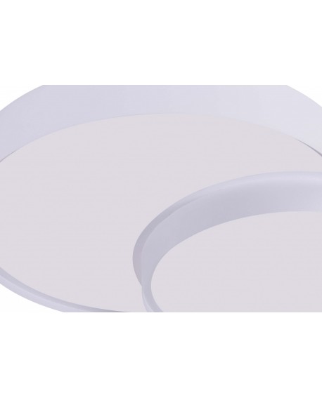 NOWOCZESNA LAMPA SUFITOWA PLAFON BIAŁY ORBO DUO D48 LUMINA DECO