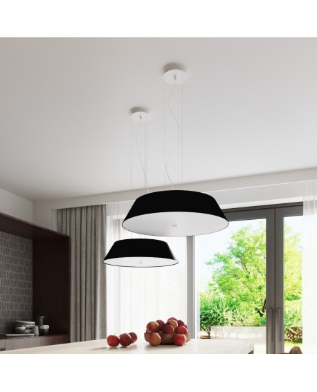Żyrandol VEGA 60 czarny Sollux SL.0766