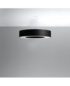 Żyrandol SATURNO 90 czarny Sollux SL.0796