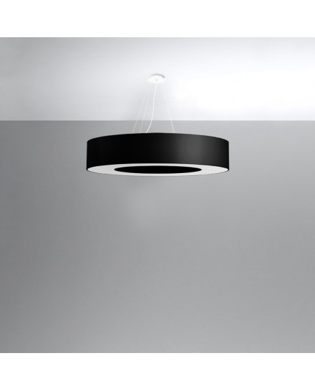 Żyrandol SATURNO 90 czarny Sollux SL.0796