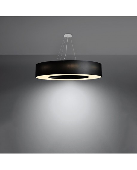 Żyrandol SATURNO 90 czarny Sollux SL.0796