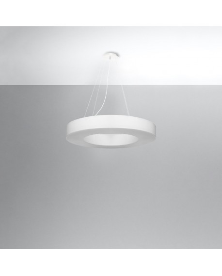 Żyrandol SATURNO SLIM 70 biały Sollux SL.0753