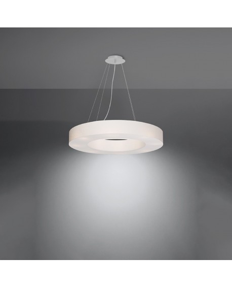 Żyrandol SATURNO SLIM 70 biały Sollux SL.0753