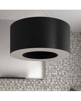 Żyrandol SATURNO SLIM 90 czarny Sollux SL.0798
