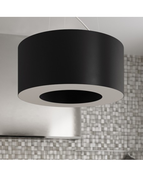 Żyrandol SATURNO SLIM 90 czarny Sollux SL.0798