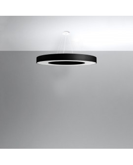 Żyrandol SATURNO SLIM 90 czarny Sollux SL.0798