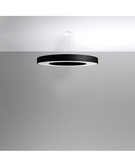 Żyrandol SATURNO SLIM 90 czarny Sollux SL.0798