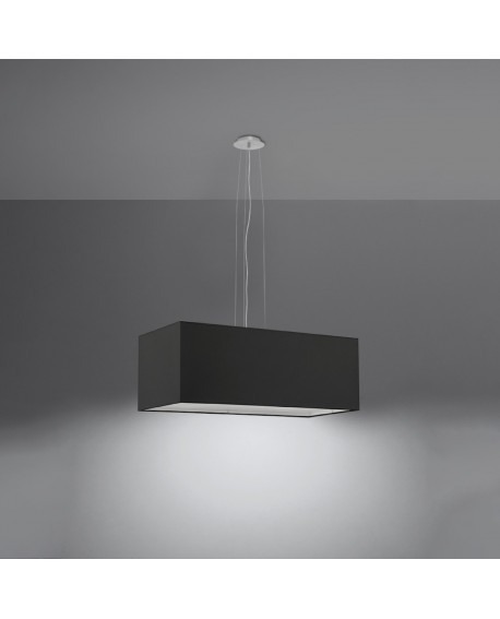 Żyrandol SANTA BIS 80 czarny Sollux SL.0780