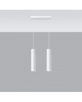 Lampa wisząca LAGOS 2 biały Sollux SL.0324