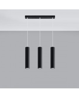 Lampa wisząca LAGOS 3L czarny Sollux SL.0329