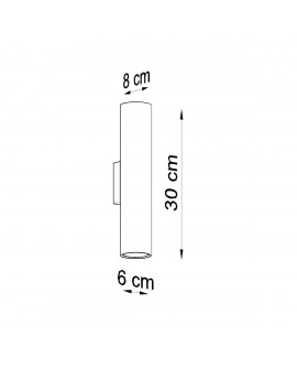 Kinkiet LAGOS 2 czarny Sollux SL.0330