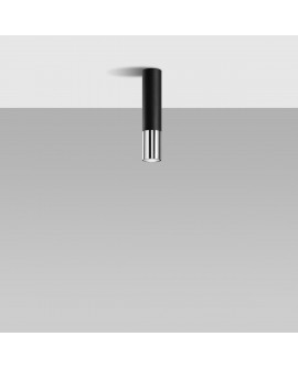 Plafon LOOPEZ czarny/chrom Sollux SL.0939