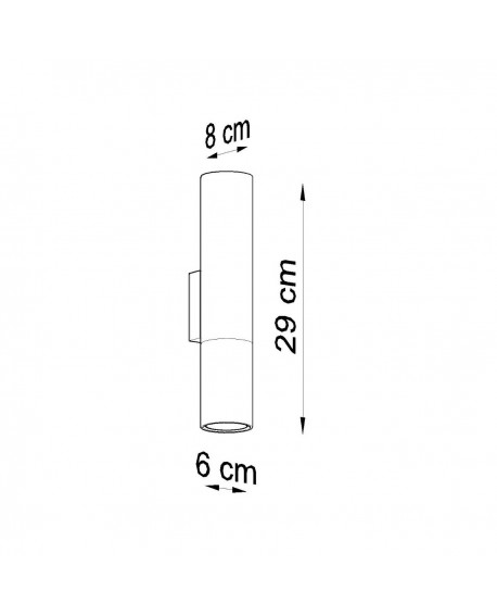 Kinkiet LOOPEZ czarny/miedź Sollux SL.0944