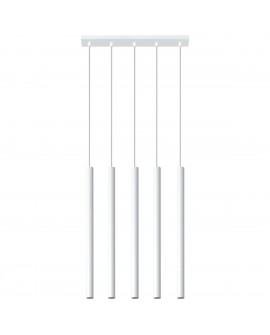 Lampa wisząca PASTELO 5 biała Sollux SL.0468