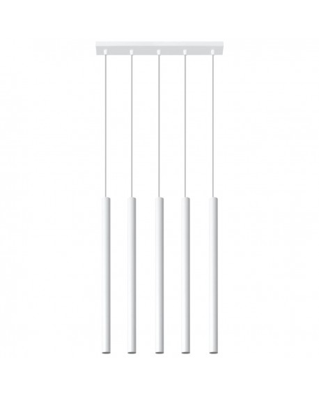 Lampa wisząca PASTELO 5 biała Sollux SL.0468