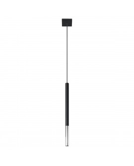 Lampa wisząca MOZAICA 1 czarny/chrom Sollux SL.0885