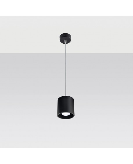 Lampa wisząca ORBIS 1 czarny Sollux SL.0051