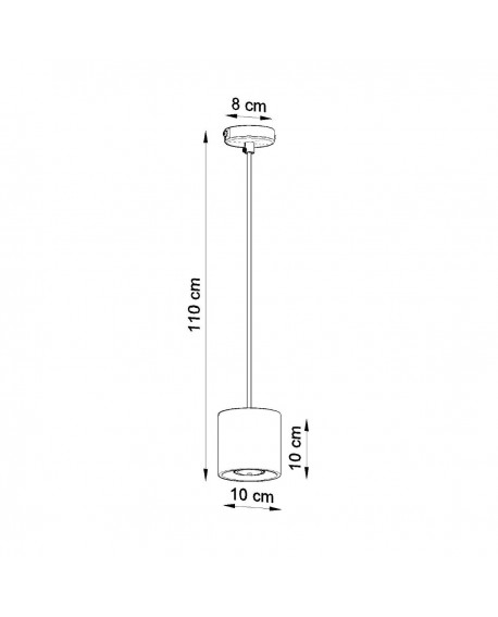Lampa wisząca ORBIS 1 czarny Sollux SL.0051