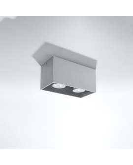 Plafon QUAD MAXI szary Sollux SL.0382