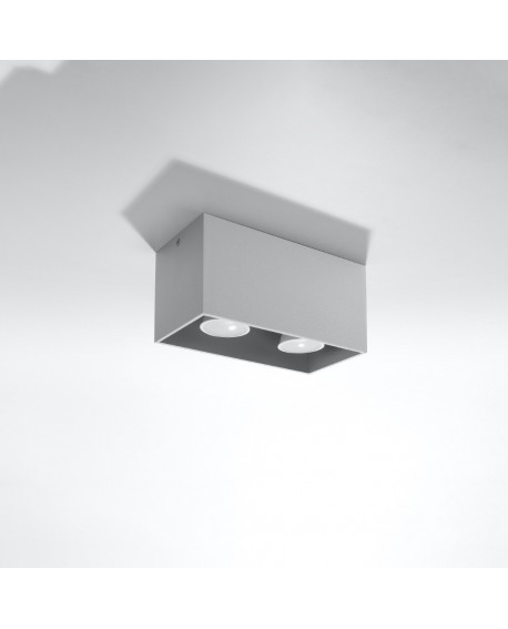 Plafon QUAD MAXI szary Sollux SL.0382