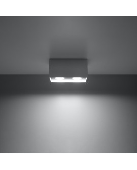 Plafon QUAD MAXI szary Sollux SL.0382
