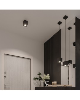 Kinkiet QUAD 1 czarny Sollux SL.0057