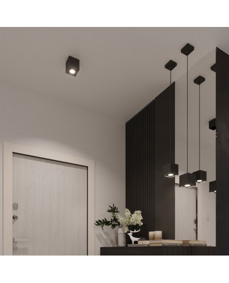 Kinkiet QUAD 1 czarny Sollux SL.0057