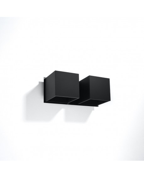 Kinkiet QUAD 2 czarny Sollux SL.0657