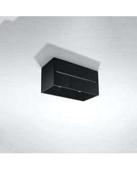 Plafon LOBO MAXI czarny Sollux SL.0384